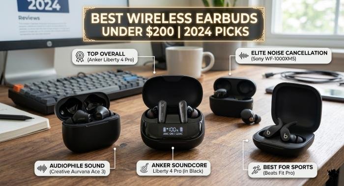 best wireless earbuds under 200 dollars 2024