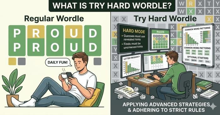 try hard wordle