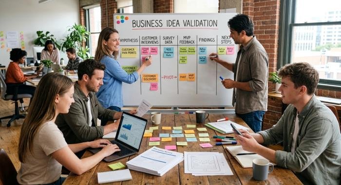 What must an entrepreneur do after creating a business plan?