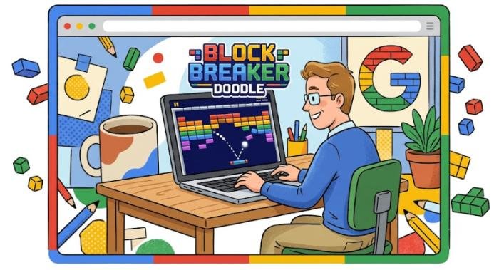 google doodle block breaker